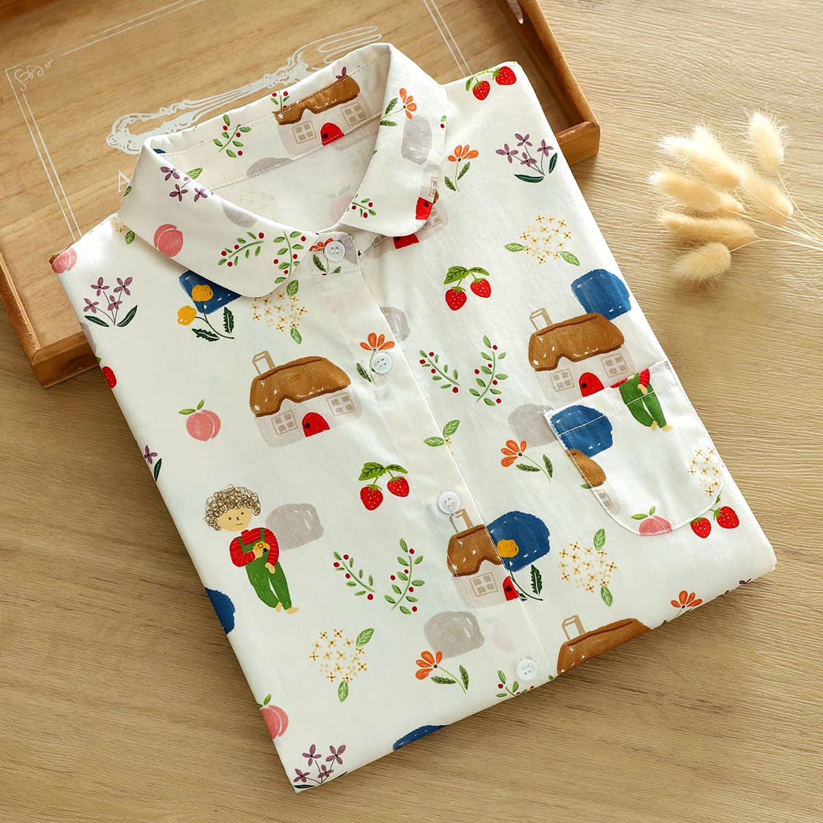 Cottage Bloom Printed Shirt – For Women