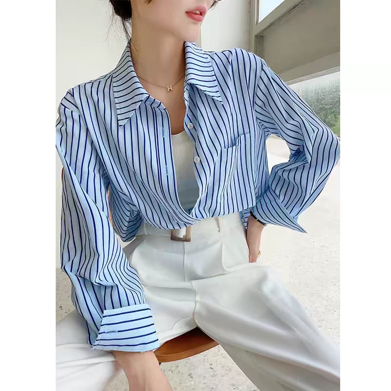 Women’s Oversized Striped Shirt