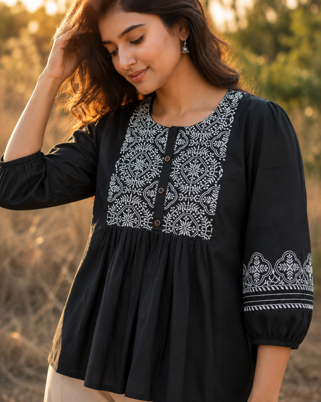 Black Heritage Embroidery Tunic