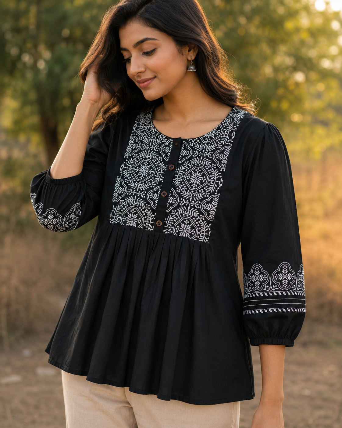 Black Heritage Embroidery Tunic