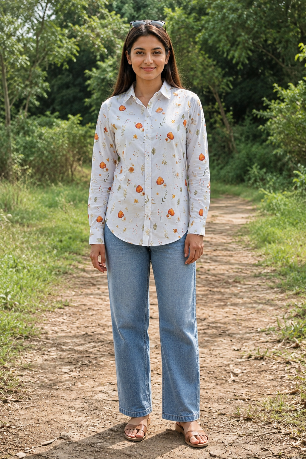 Forest Whimsy Printed Shirt – For Women