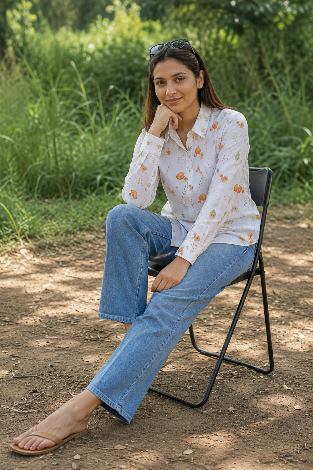 Forest Whimsy Printed Shirt – For Women