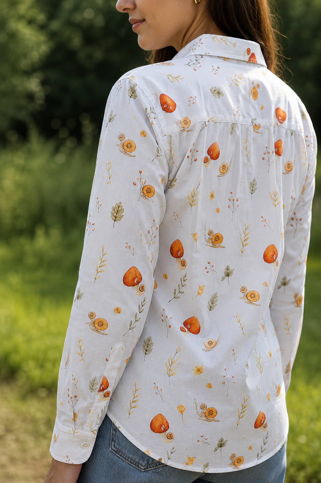 Forest Whimsy Printed Shirt – For Women