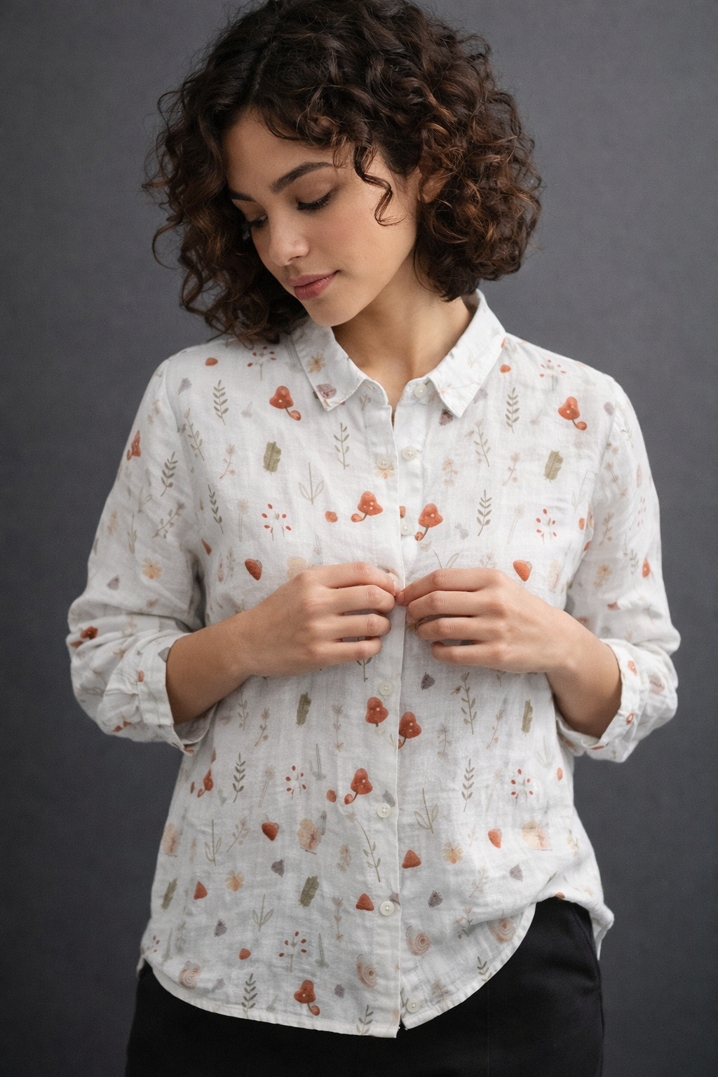 Forest Whimsy Printed Shirt – For Women