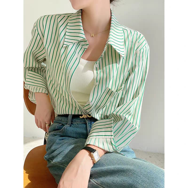 Women’s Oversized Striped Shirt