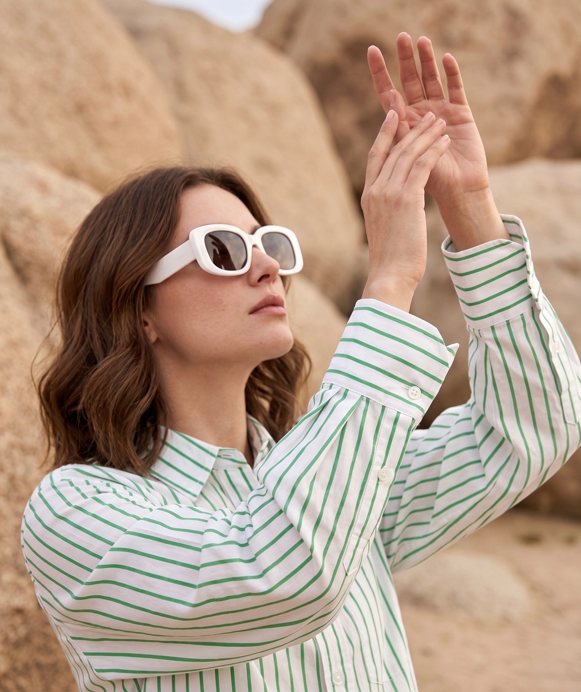 Women’s Oversized Striped Shirt