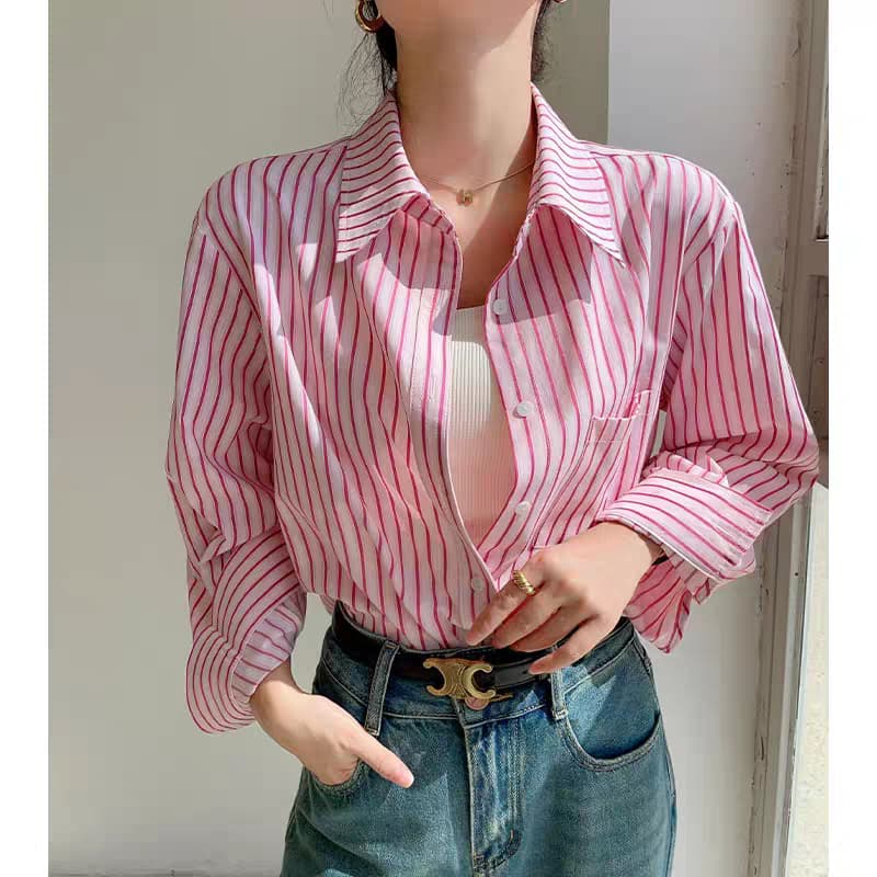 Women’s Oversized Striped Shirt