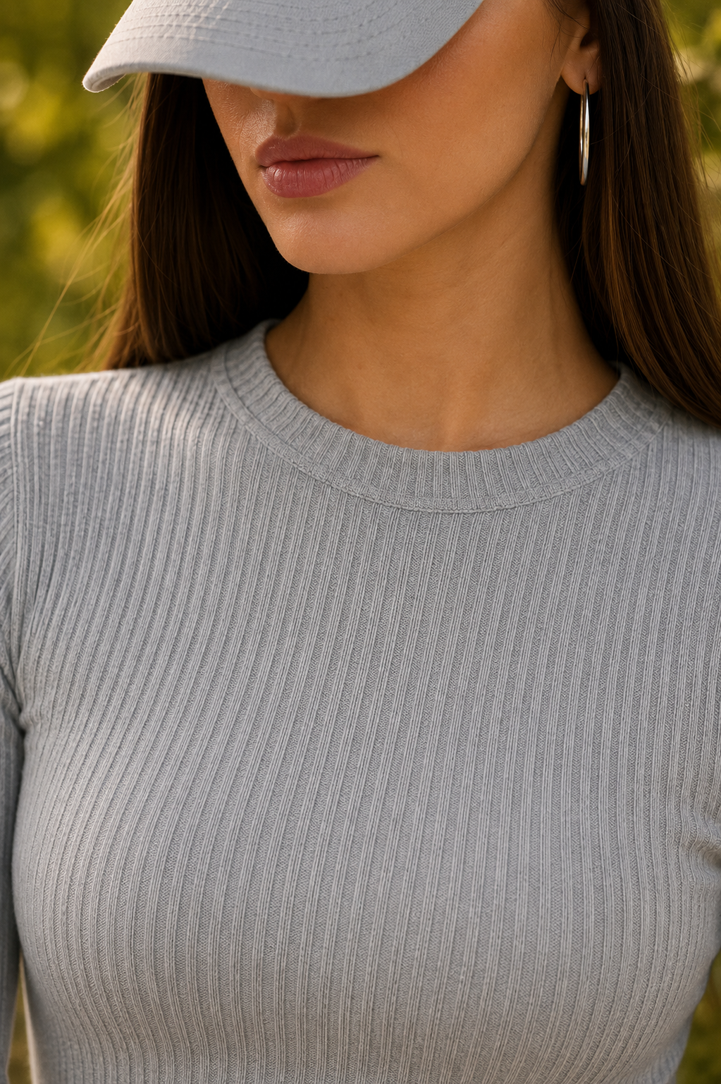 Sculpt Rib Co-Ord Set – Heather Grey