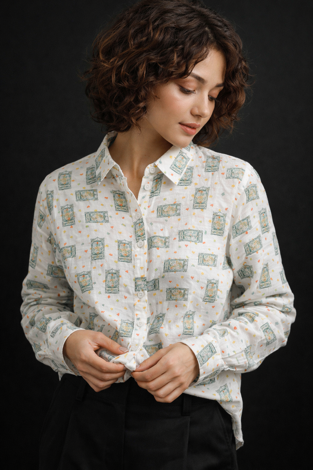 Travel Tales Print Shirt