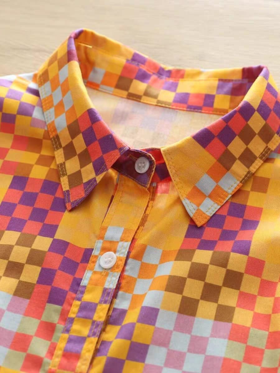 Pixel Pop Printed Shirt – For Women