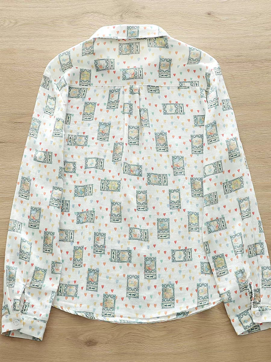 Travel Tales Print Shirt