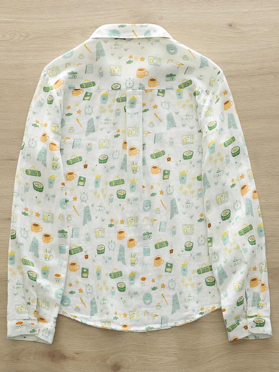 Morning Mood Printed Shirt β For Women