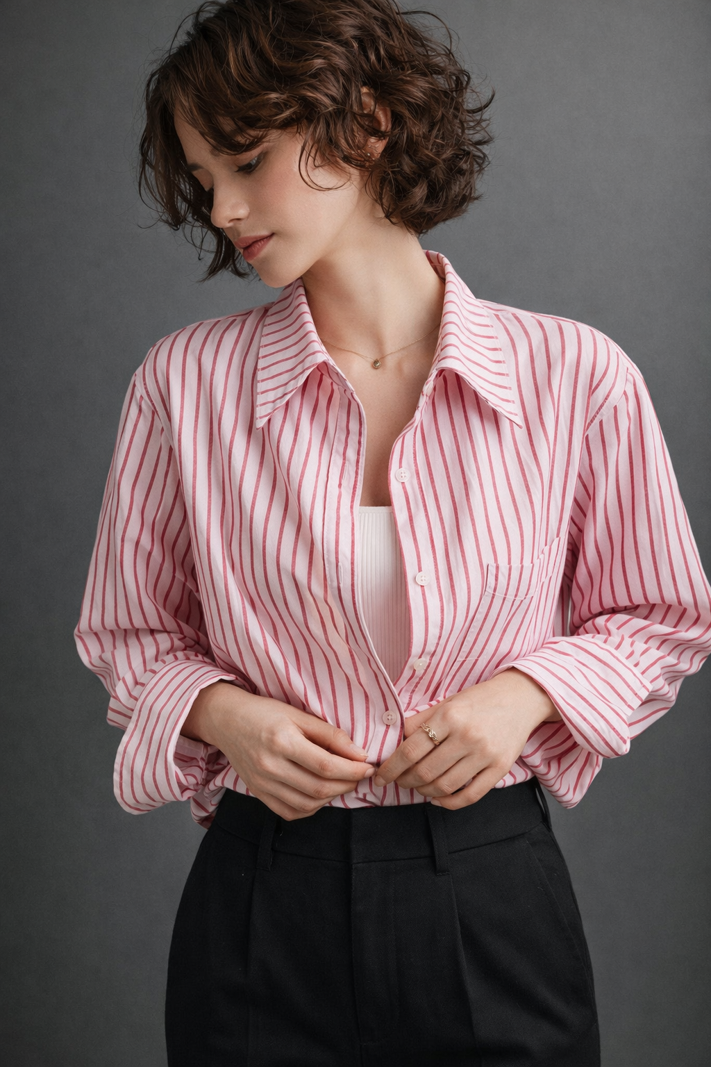 Women’s Oversized Striped Shirt