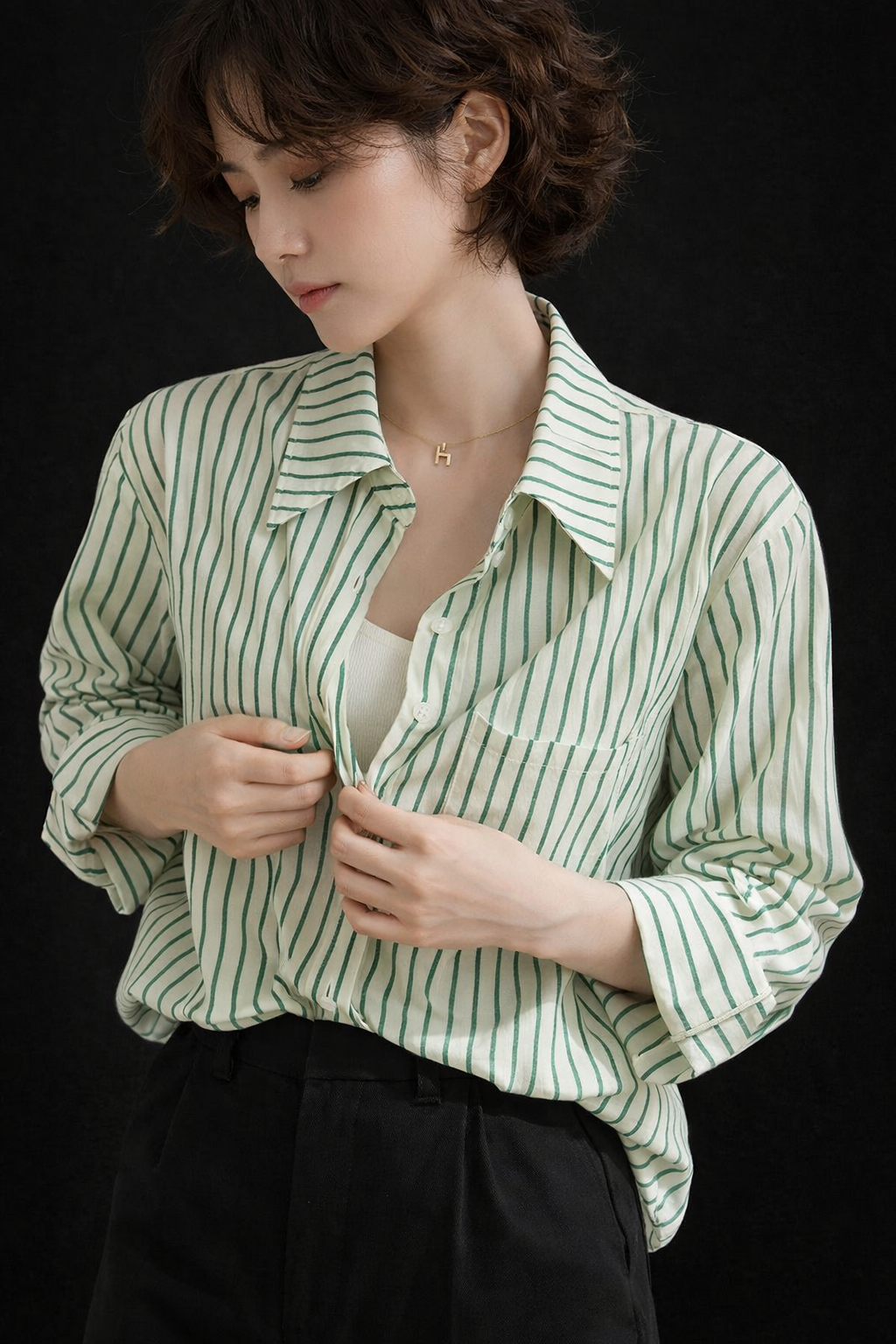 Women’s Oversized Striped Shirt