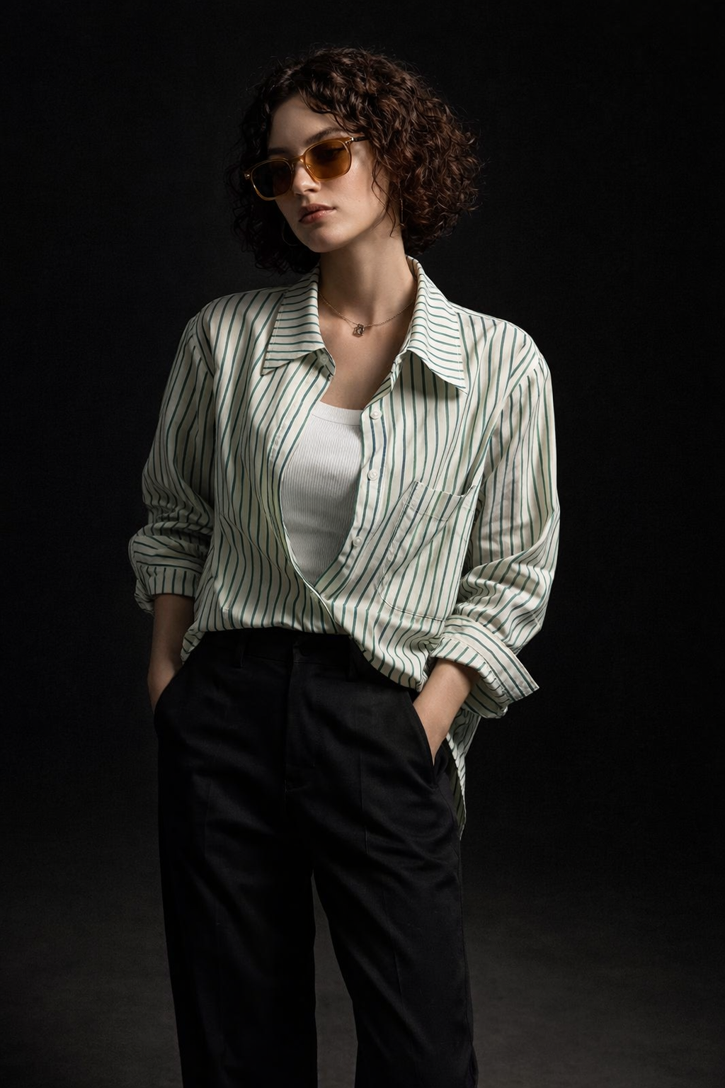 Women’s Oversized Striped Shirt