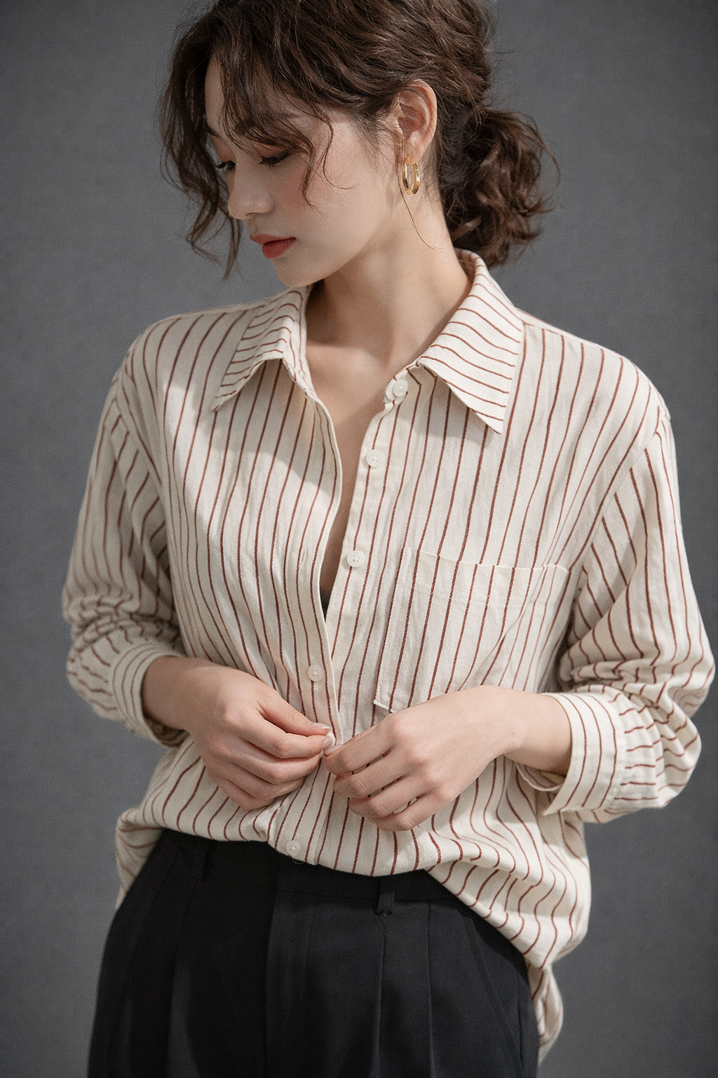 Women’s Striped Oversized Shirt