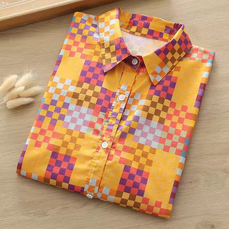 Pixel Pop Printed Shirt – For Women