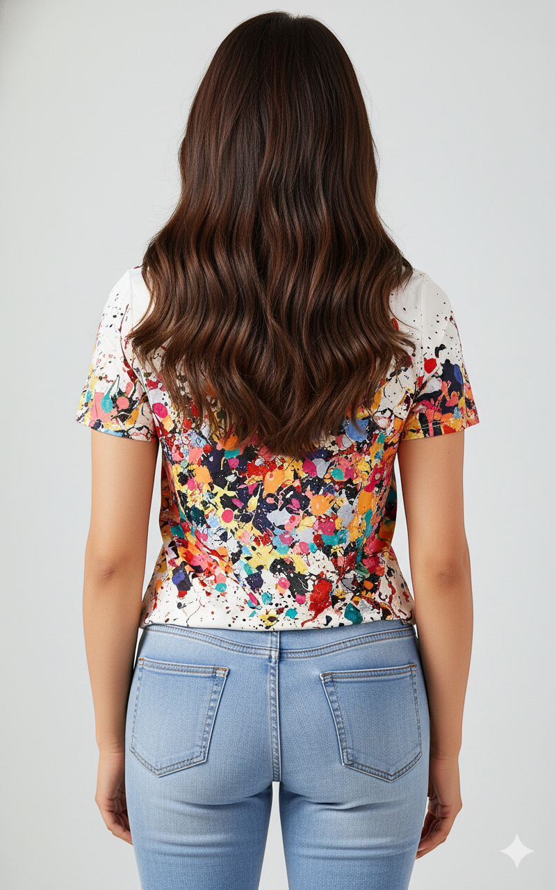 Urban Splash Printed T-Shirt – Multi Color