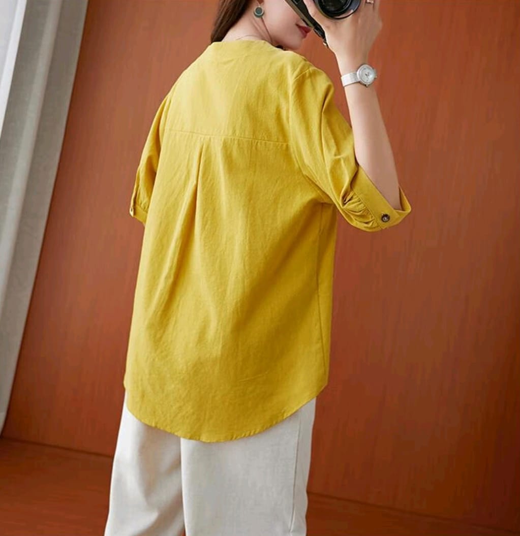 Sunbeam Harmony Embroidered Cotton Top