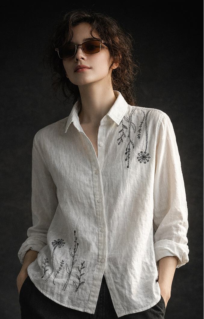 Botanic Bloom Shirt  Elegance in Every Thread
