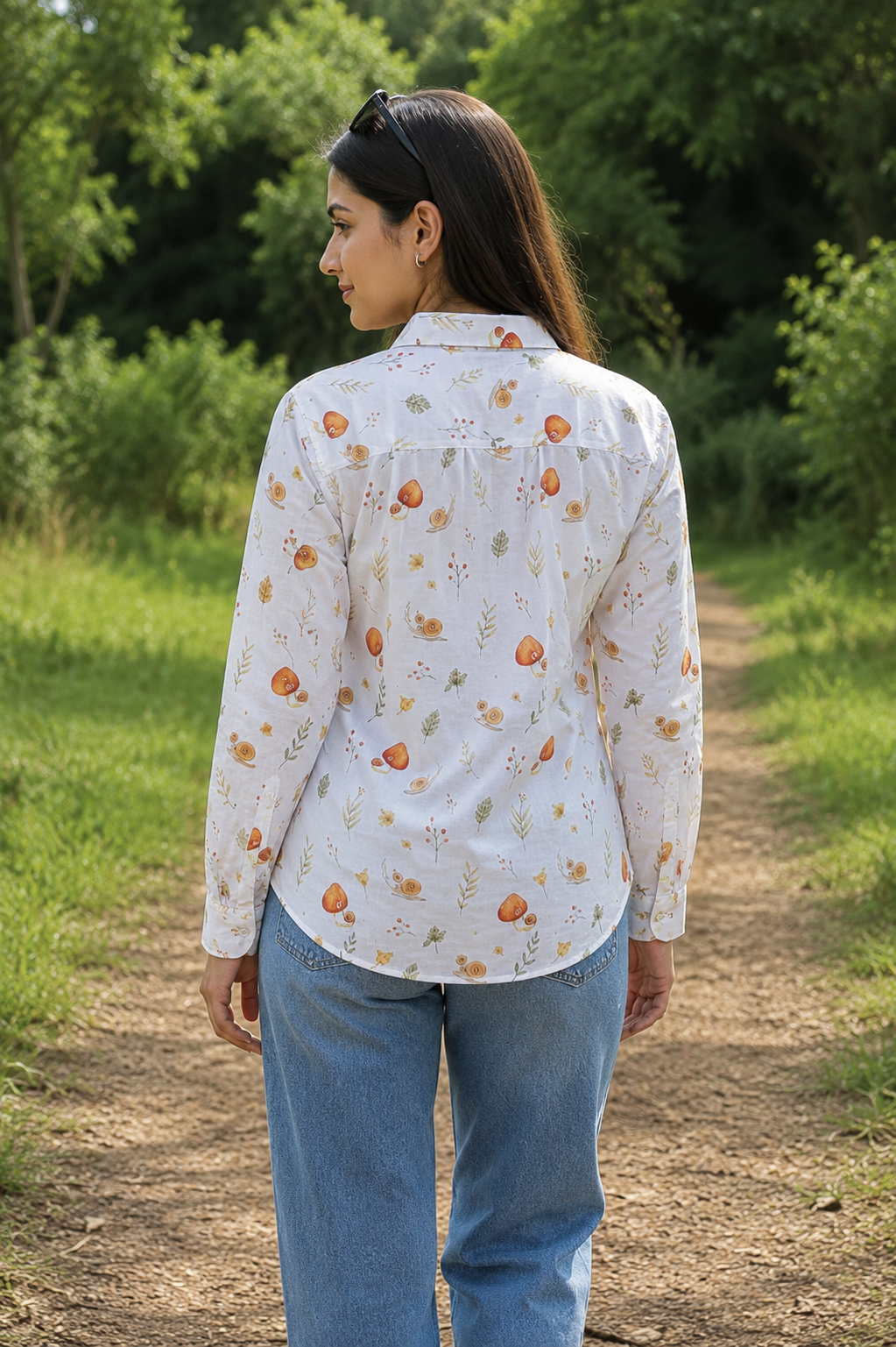 Forest Whimsy Printed Shirt – For Women