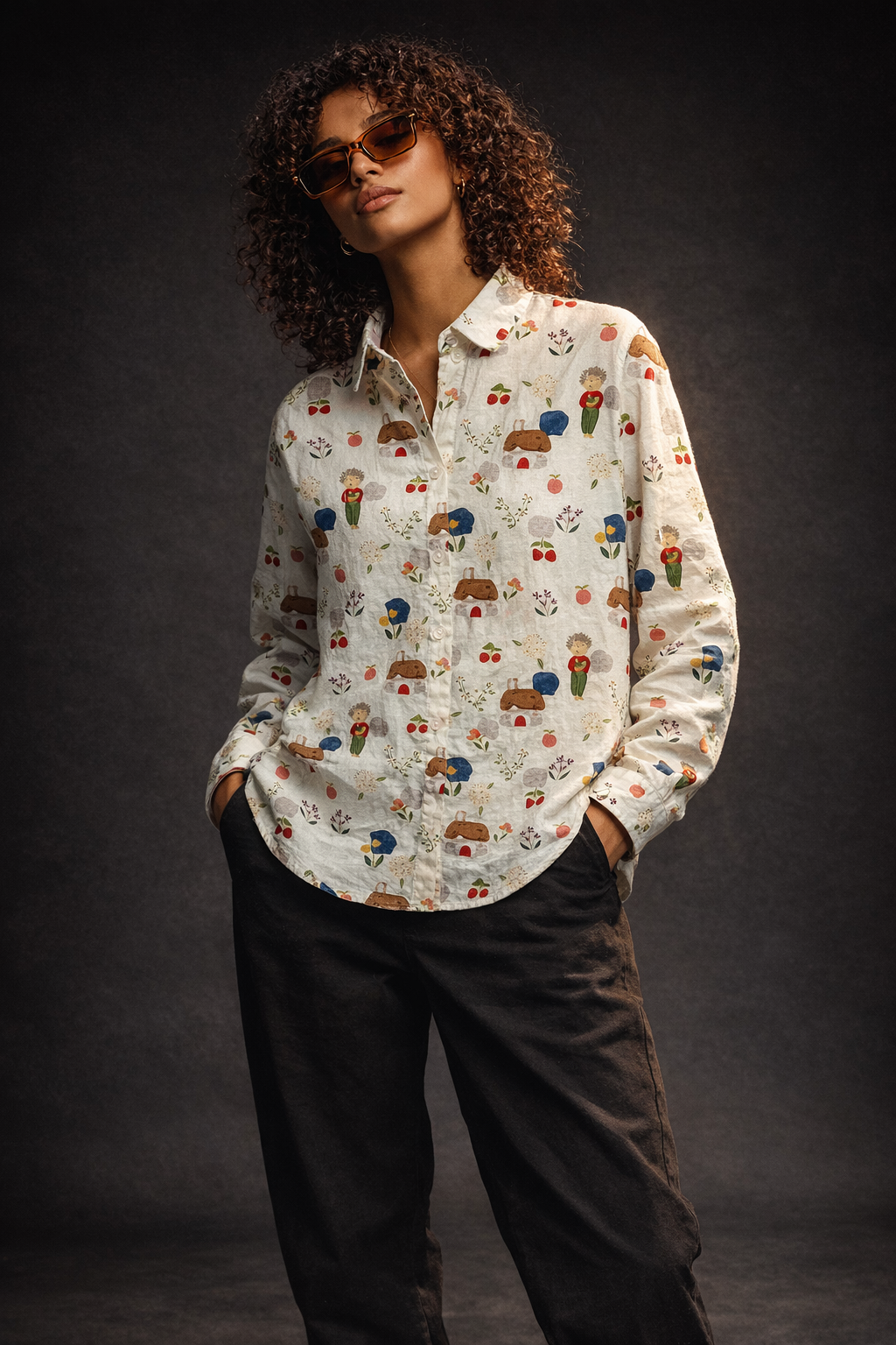 Cottage Bloom Printed Shirt – For Women