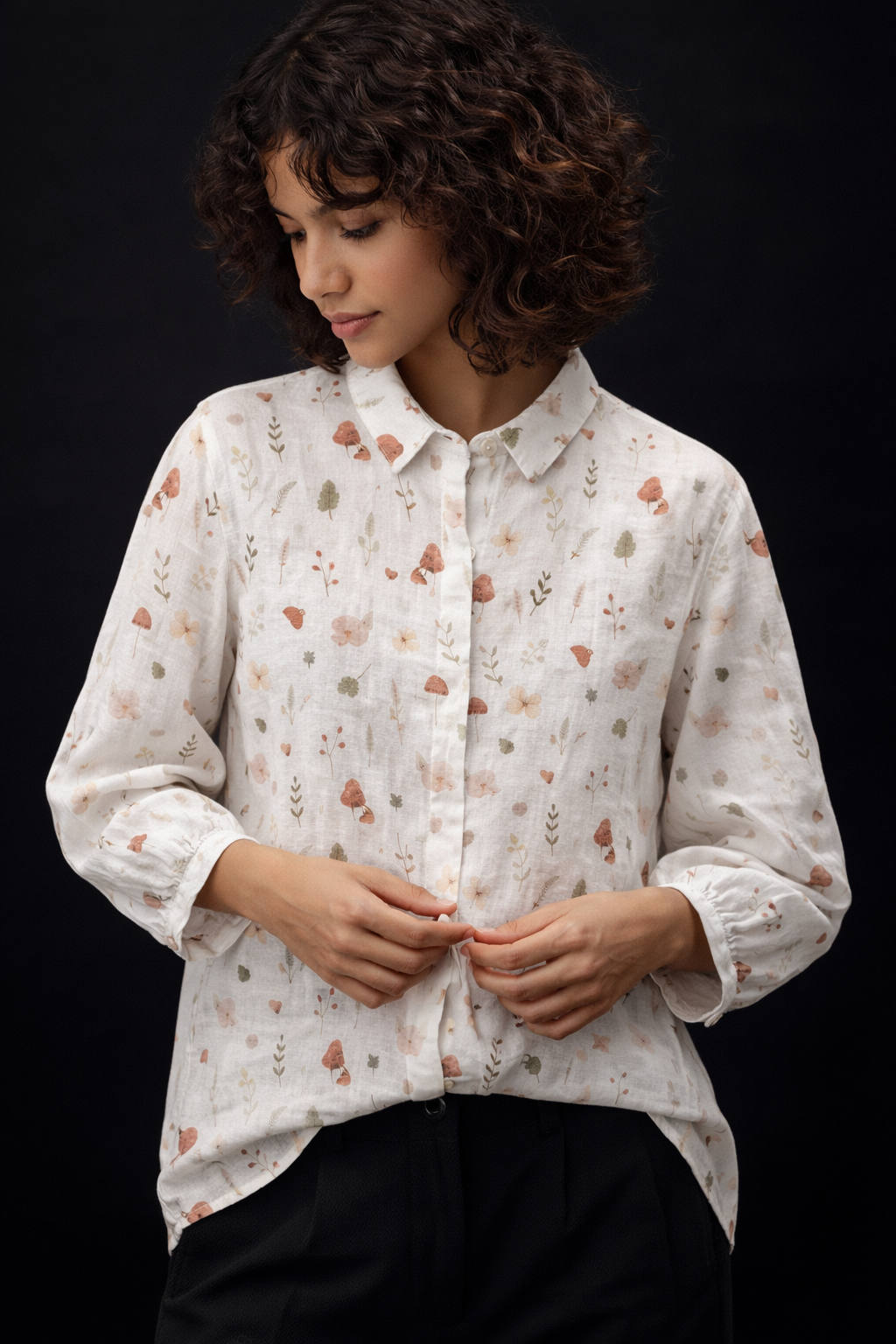 Forest Whimsy Printed Shirt – For Women