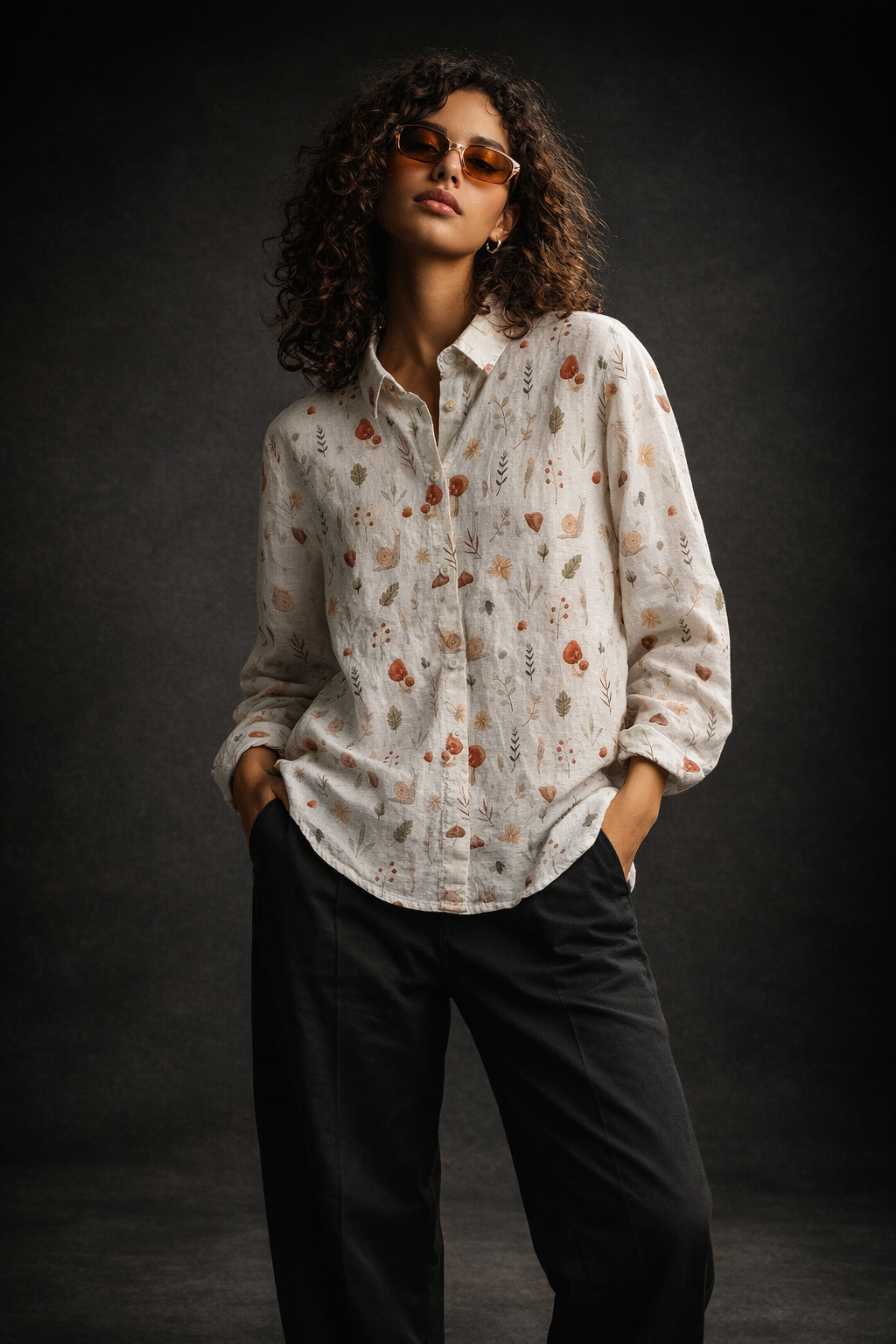 Forest Whimsy Printed Shirt – For Women