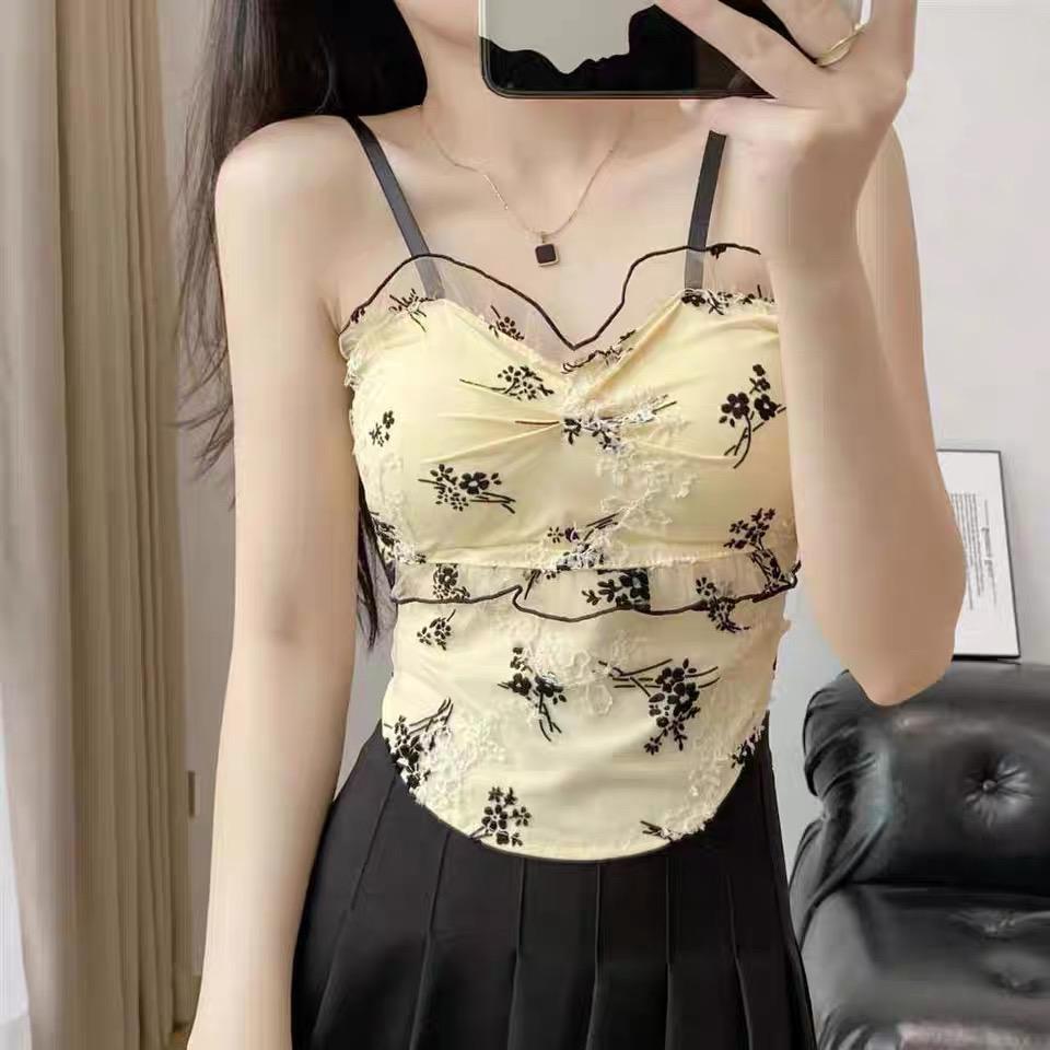 Flora Muse Ruched Floral Cami Top