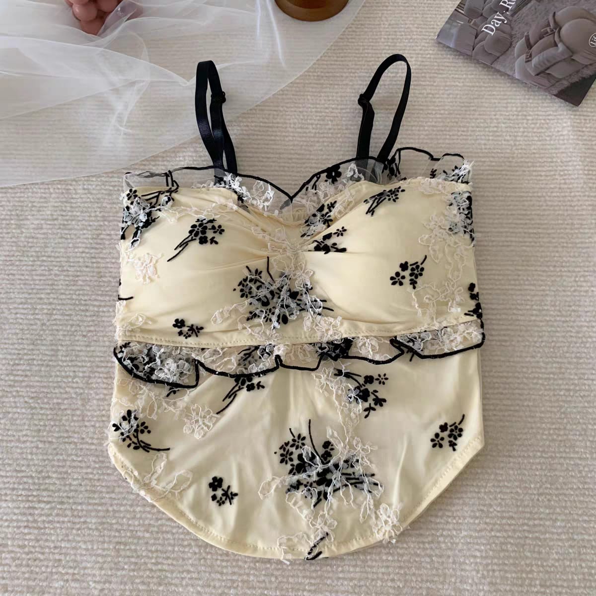 Flora Muse Ruched Floral Cami Top