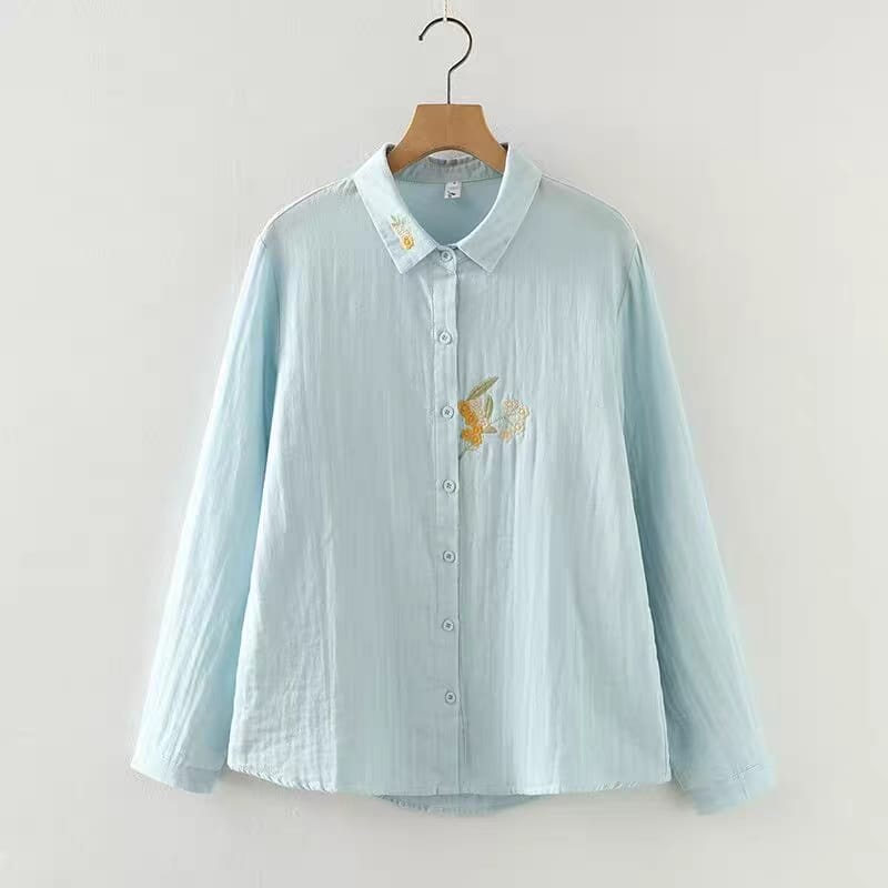Blossom Buds Embroidered Shirt