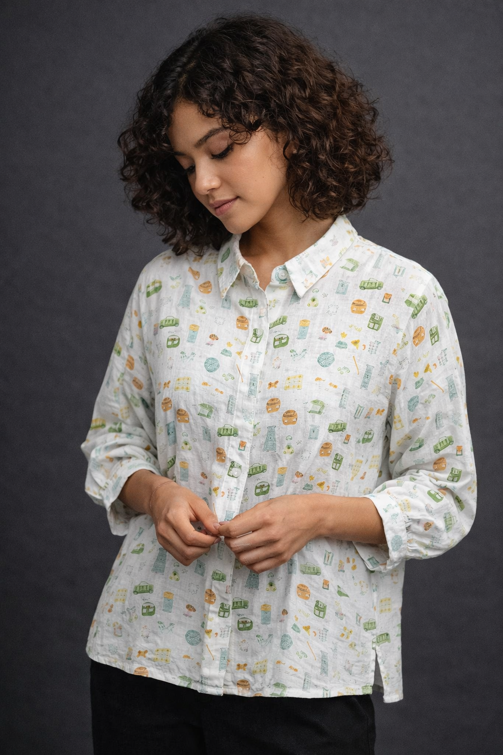 Morning Mood Printed Shirt – For Women