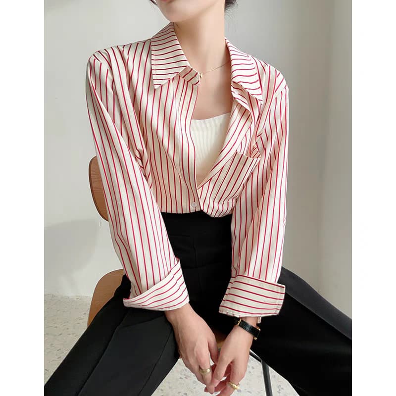 Women’s Oversized Striped Shirt