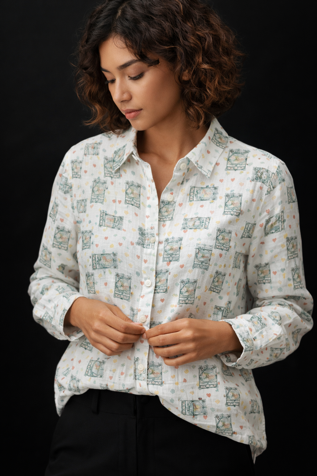 Travel Tales Print Shirt