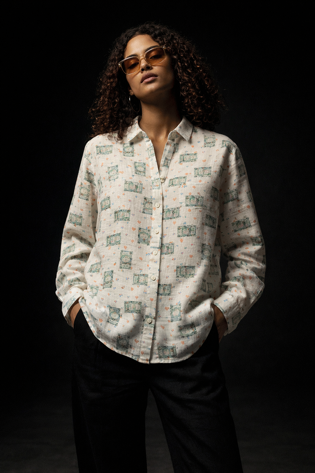 Travel Tales Print Shirt