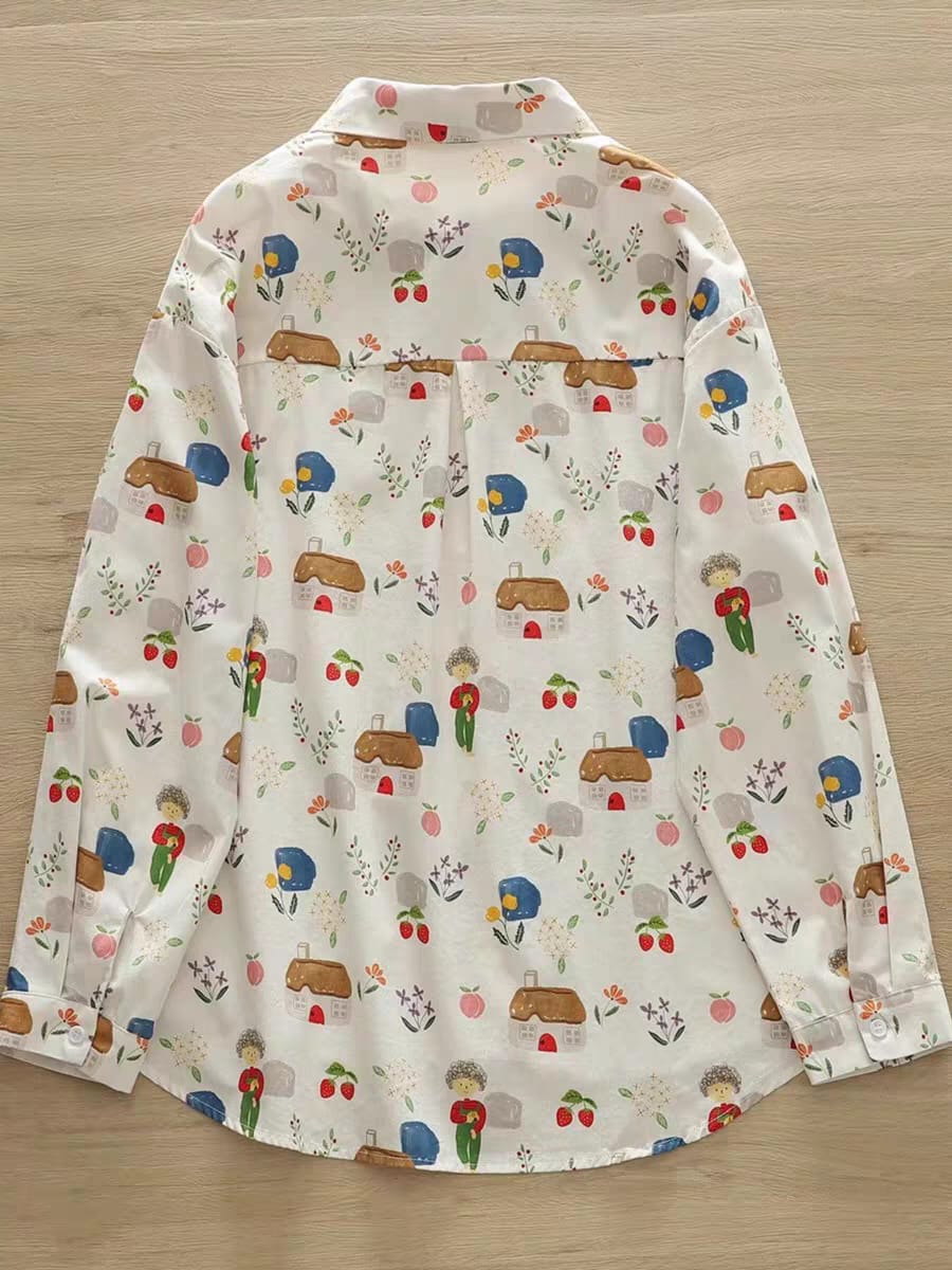 Cottage Bloom Printed Shirt – For Women