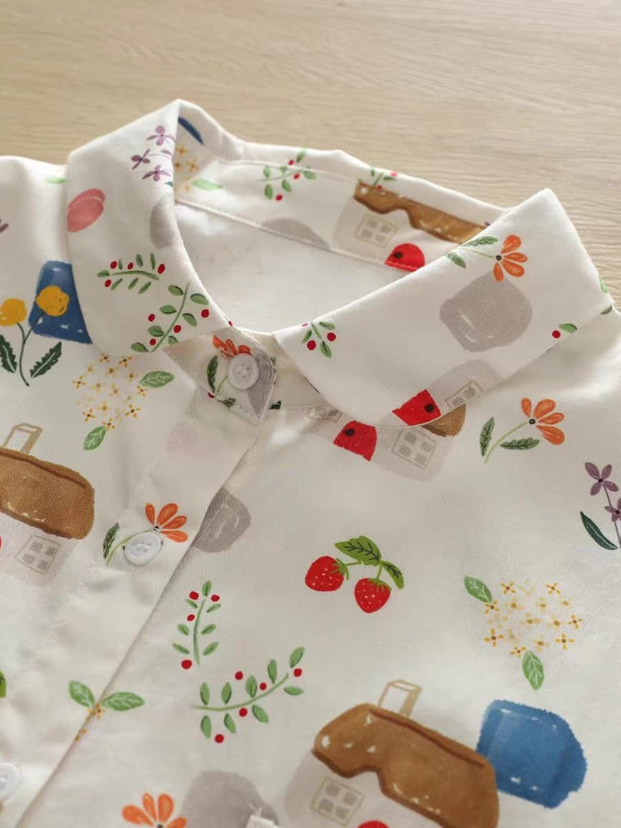 Cottage Bloom Printed Shirt – For Women