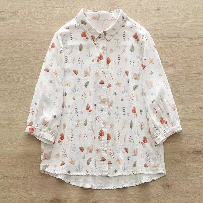 Forest Whimsy Printed Shirt – For Women