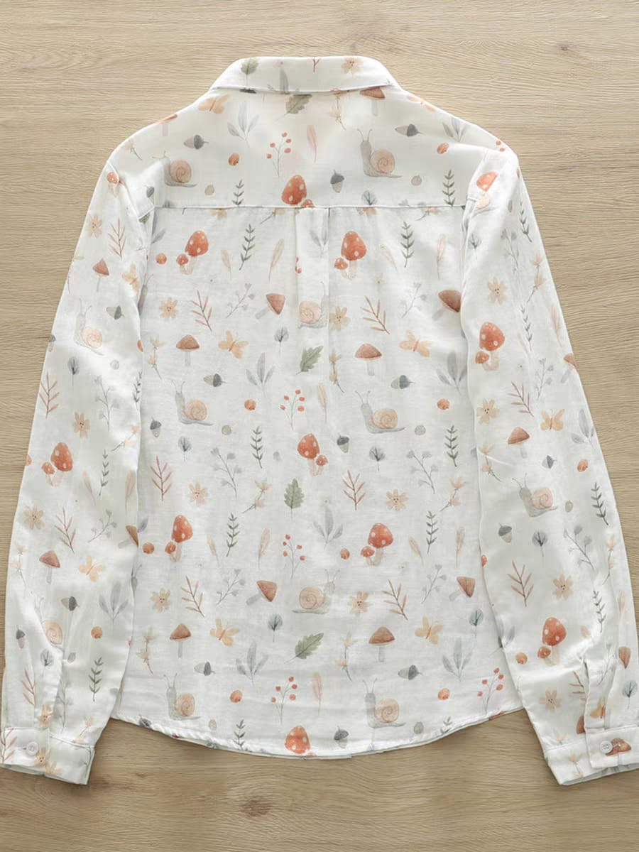 Forest Whimsy Printed Shirt – For Women