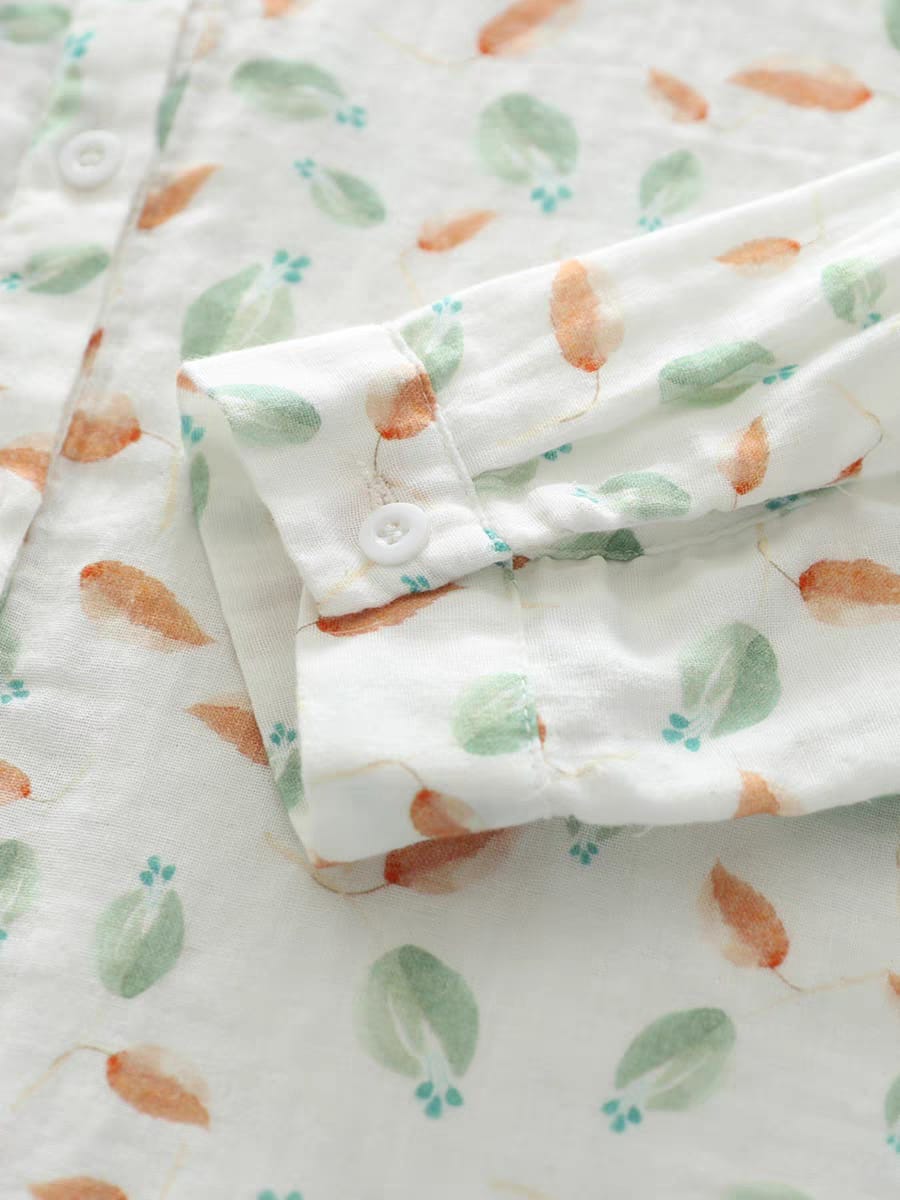 Whisper Leaves Printed Shirt – For Women