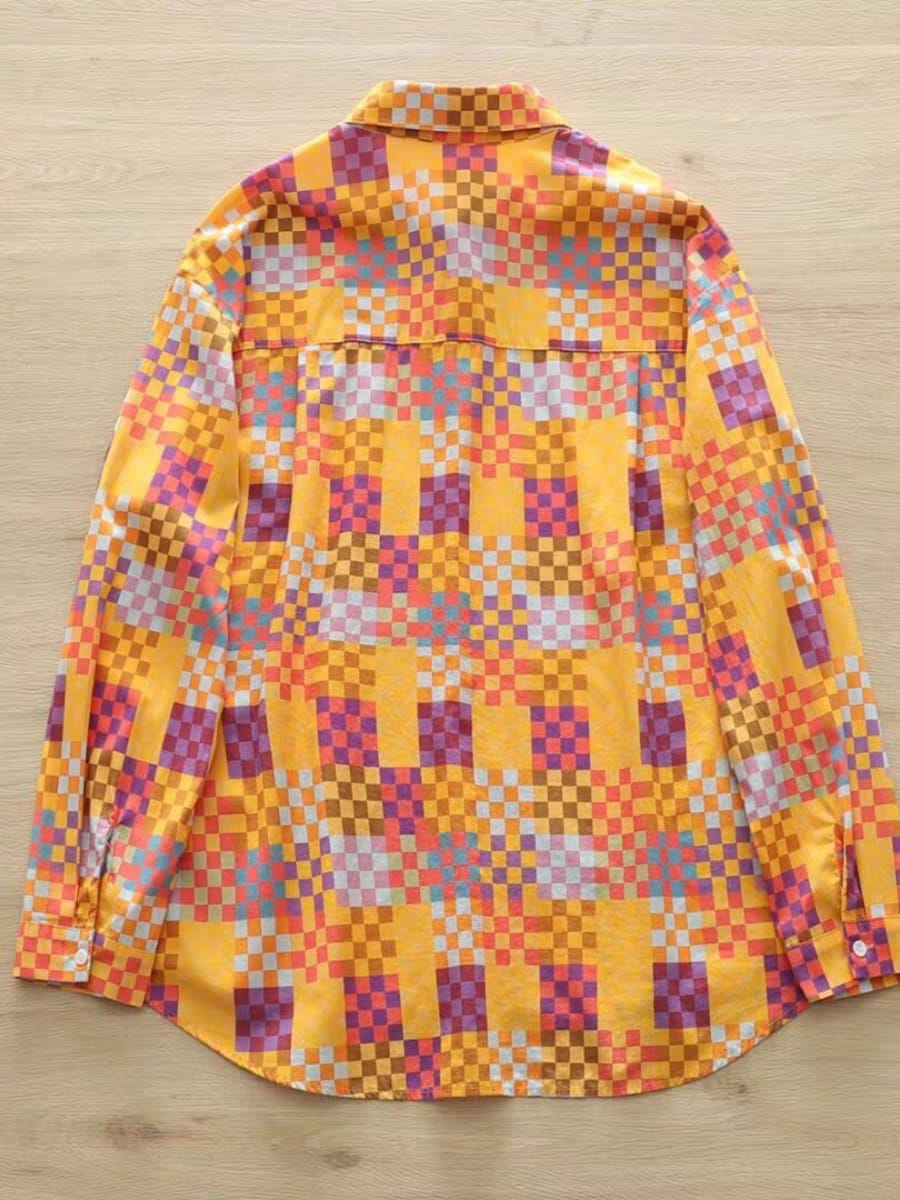 Pixel Pop Printed Shirt – For Women