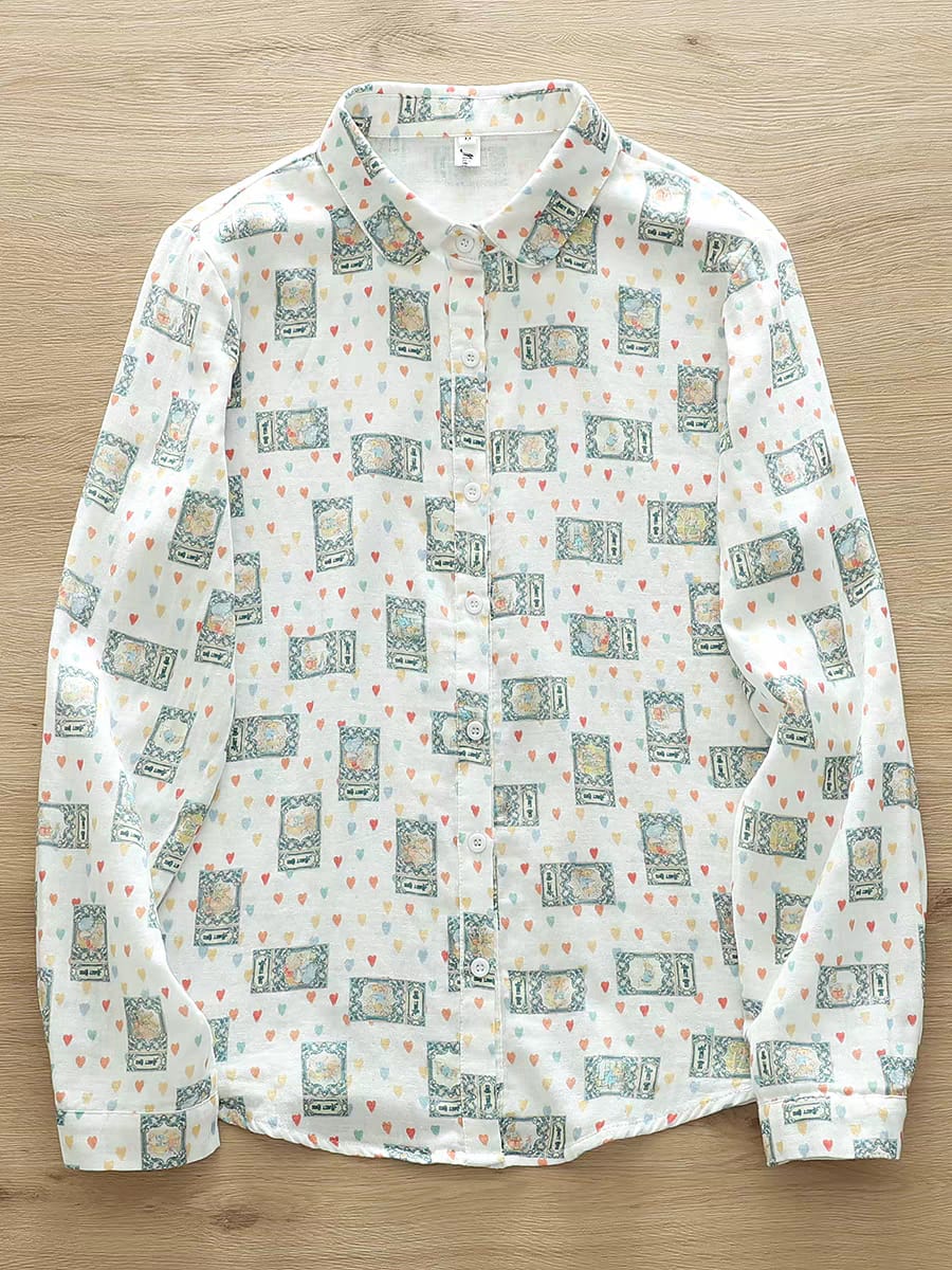 Travel Tales Print Shirt