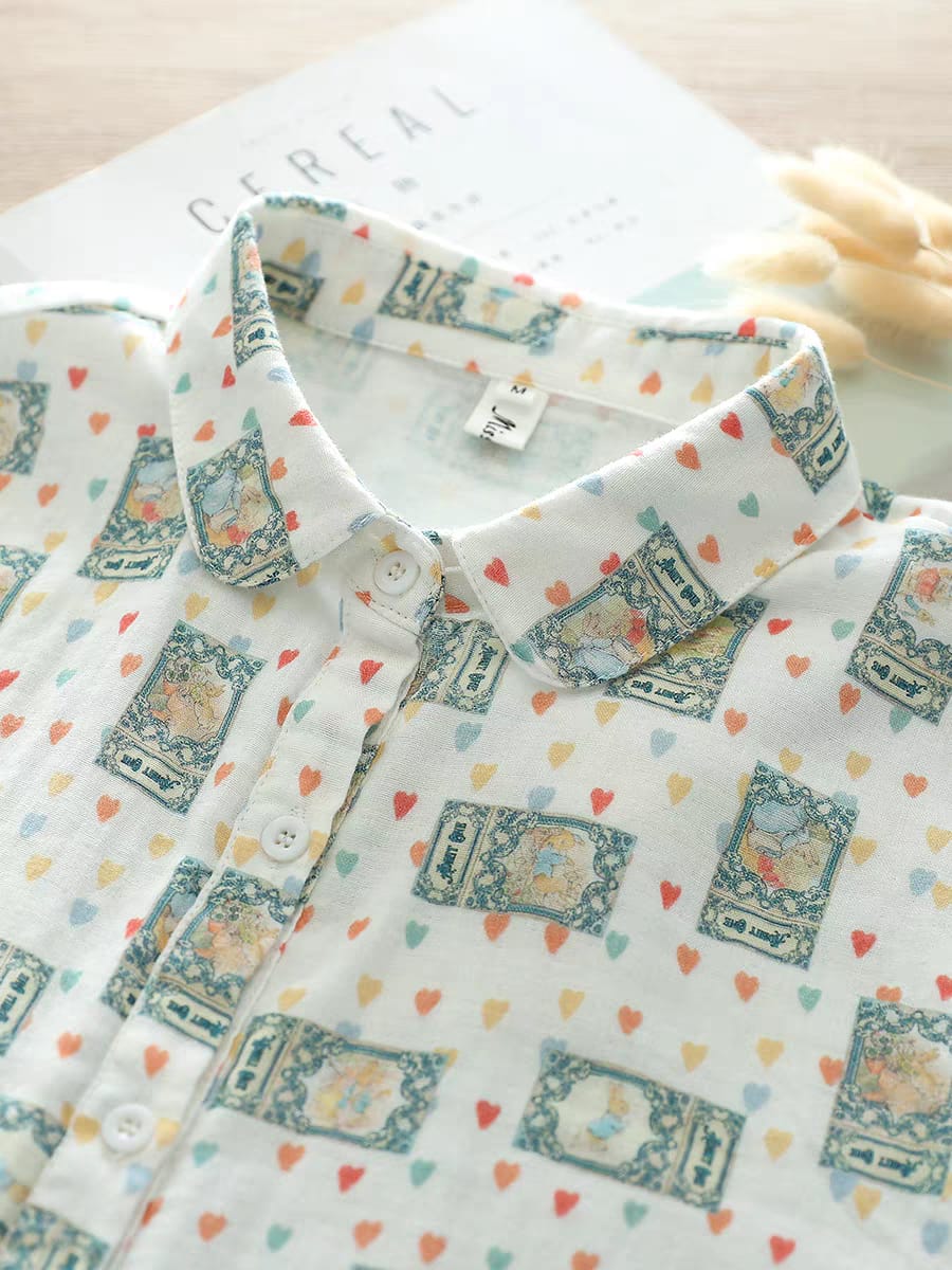 Travel Tales Print Shirt