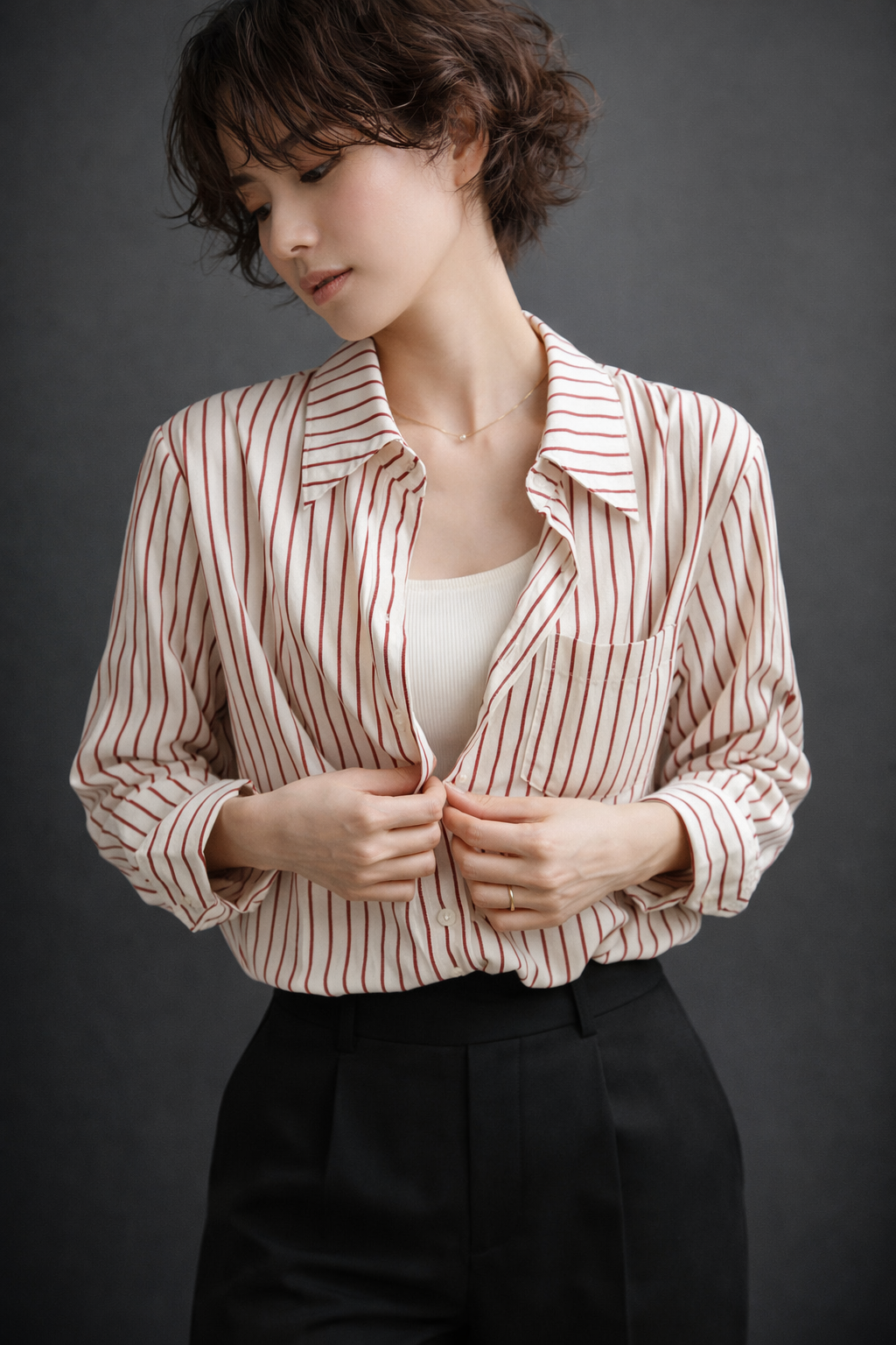 Women’s Oversized Striped Shirt