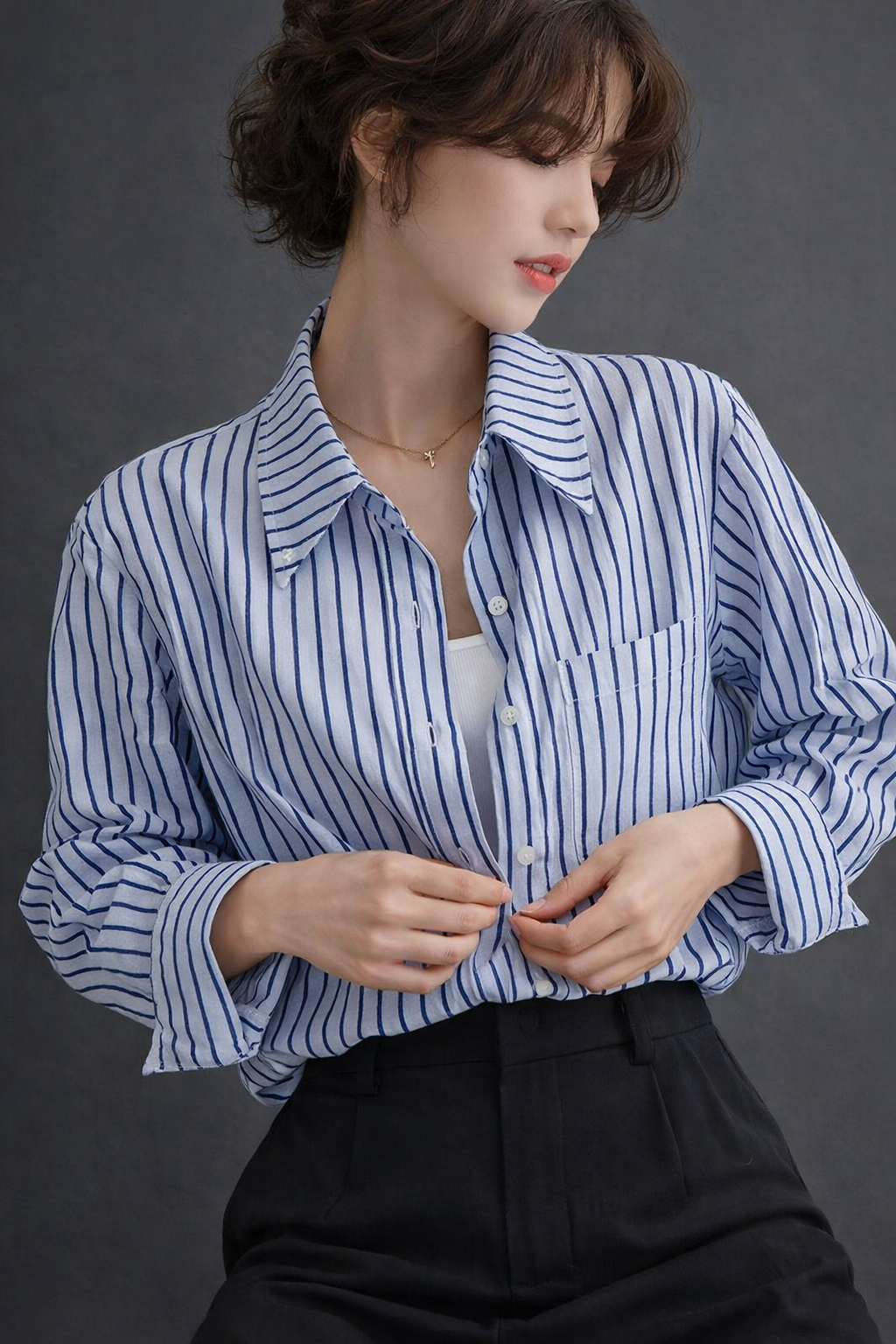 Women’s Oversized Striped Shirt