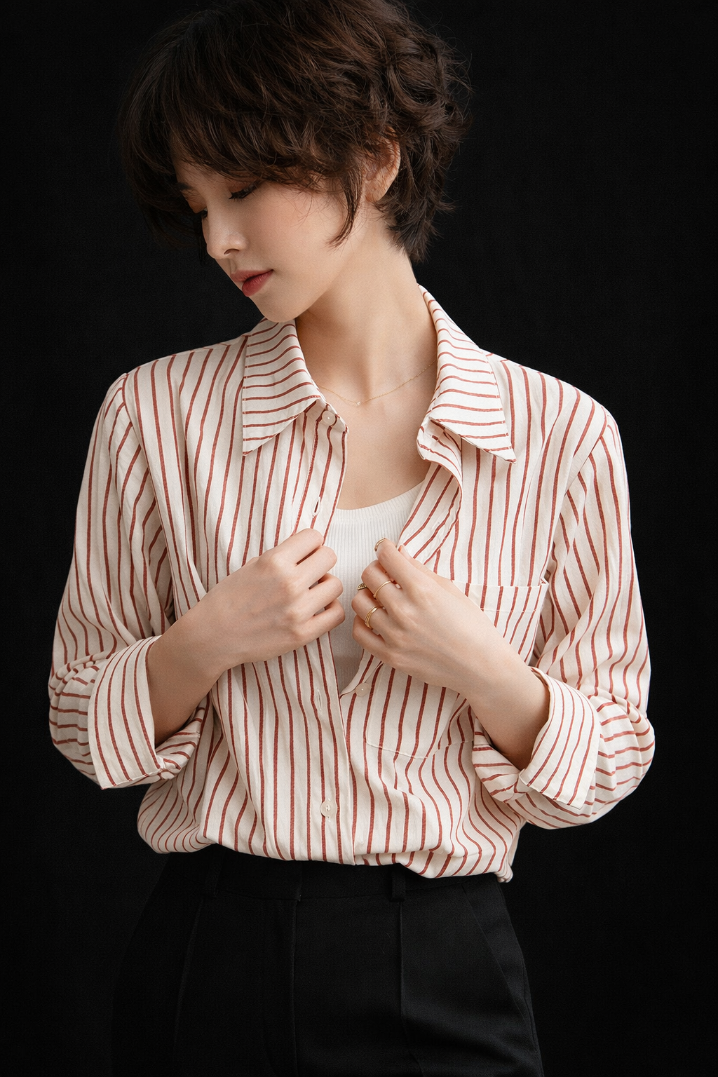 Women’s Oversized Striped Shirt