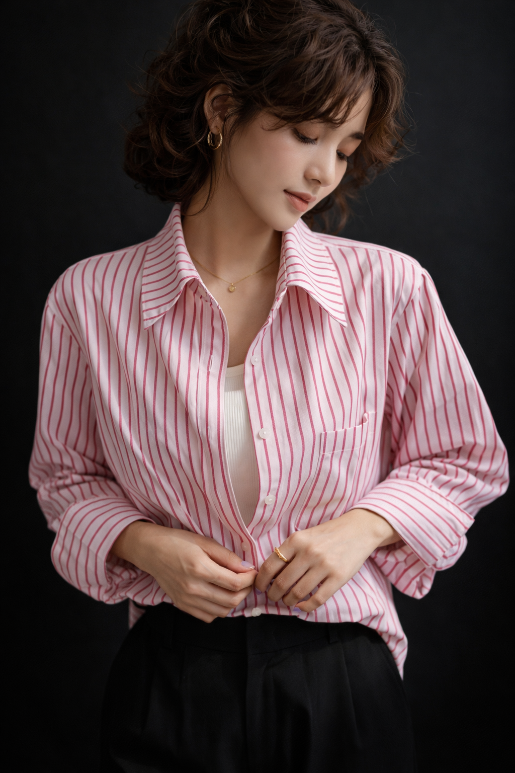 Women’s Oversized Striped Shirt