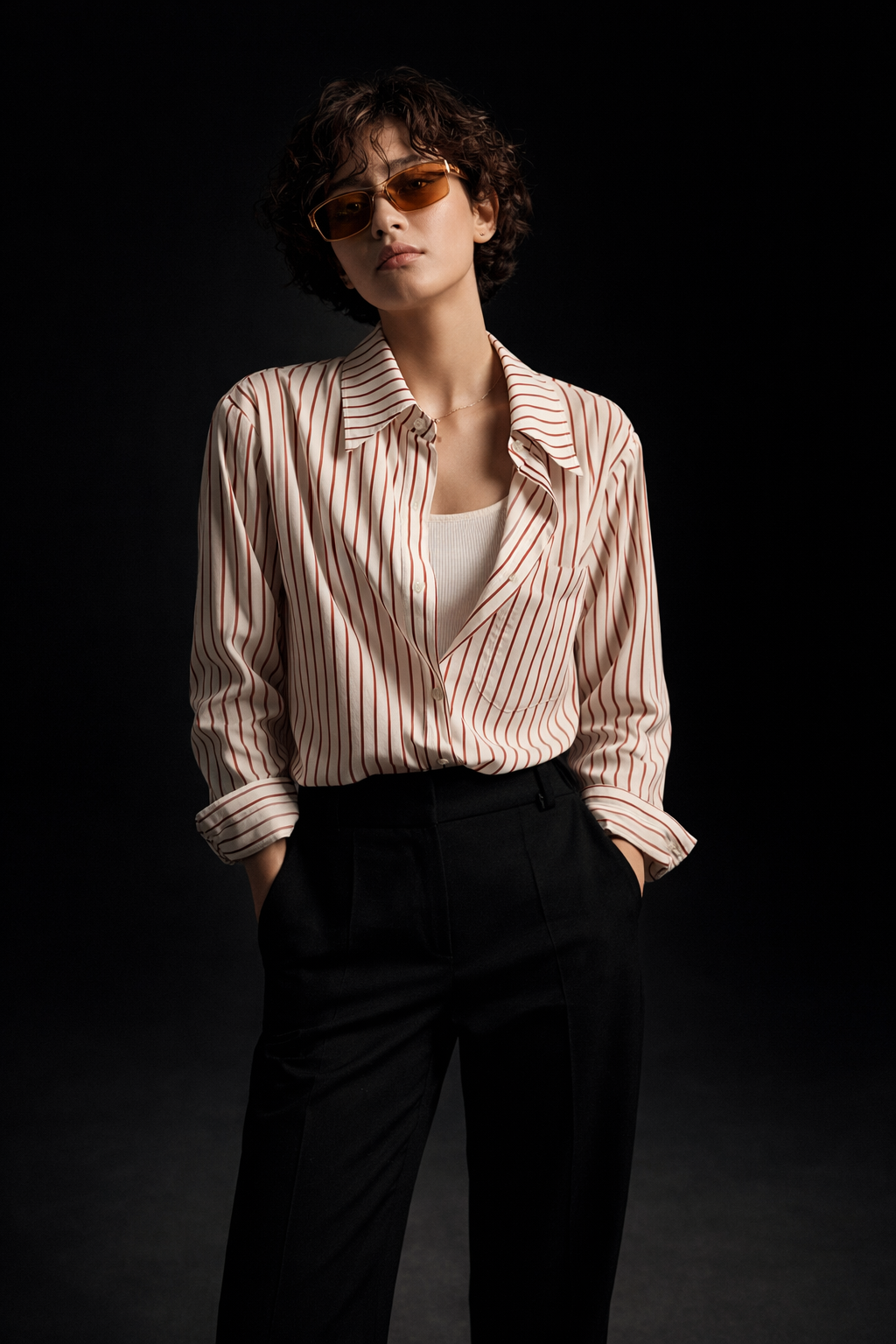 Women’s Oversized Striped Shirt