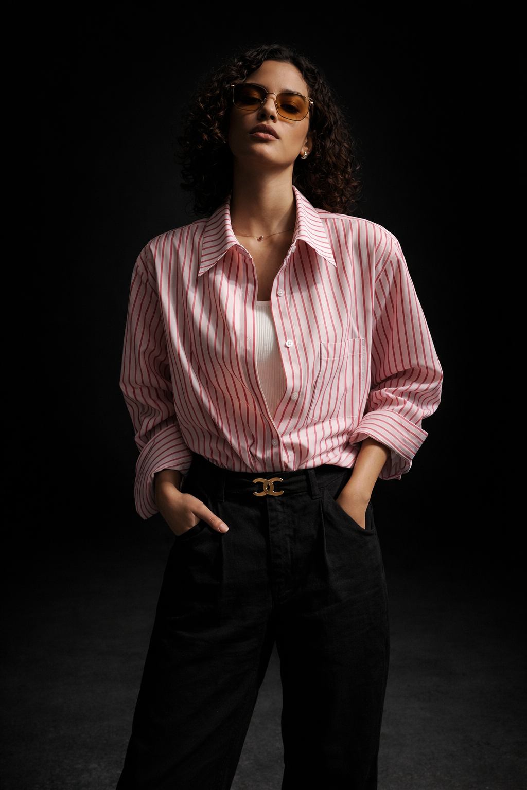 Women’s Oversized Striped Shirt