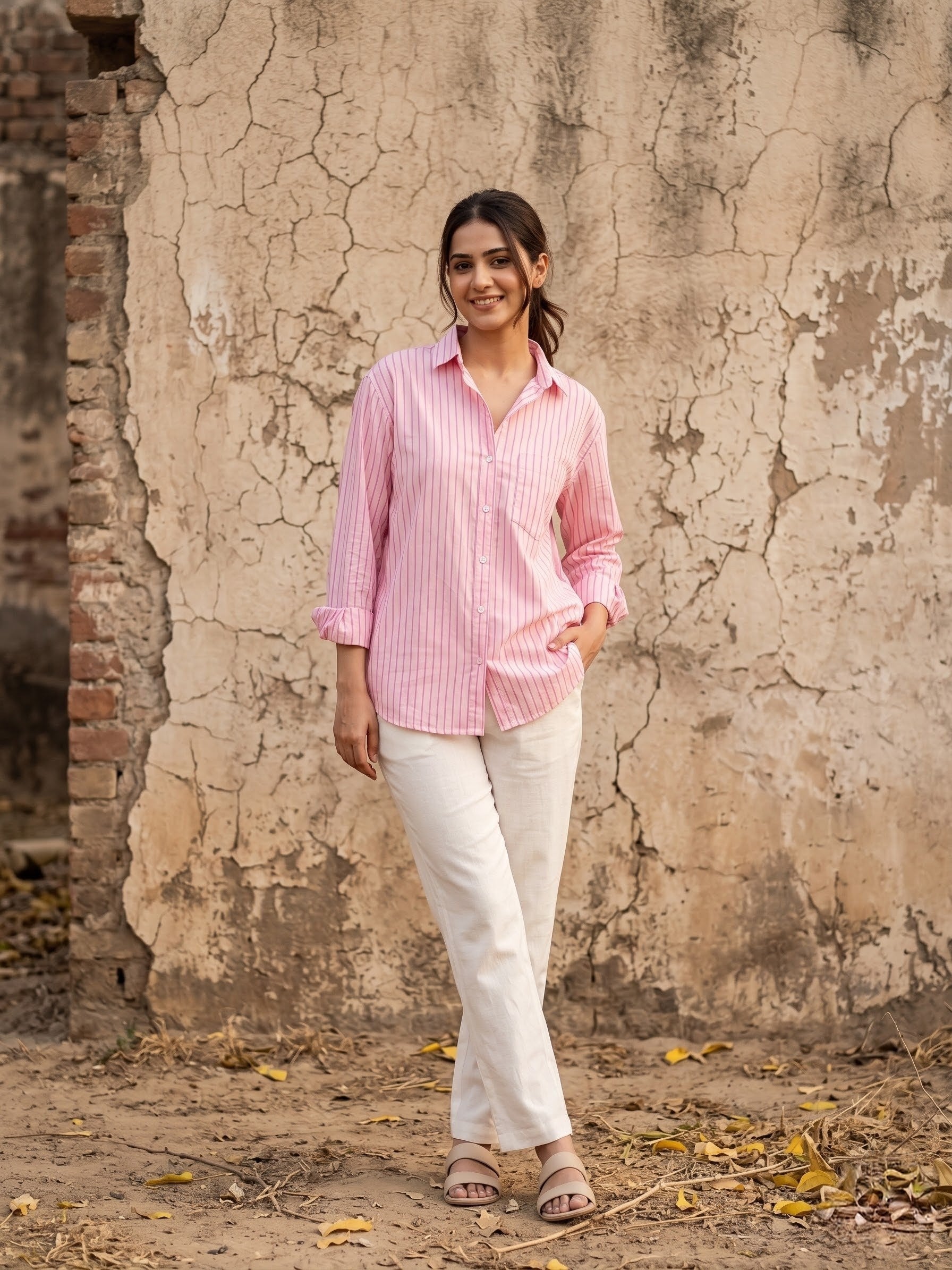 Women’s Oversized Striped Shirt